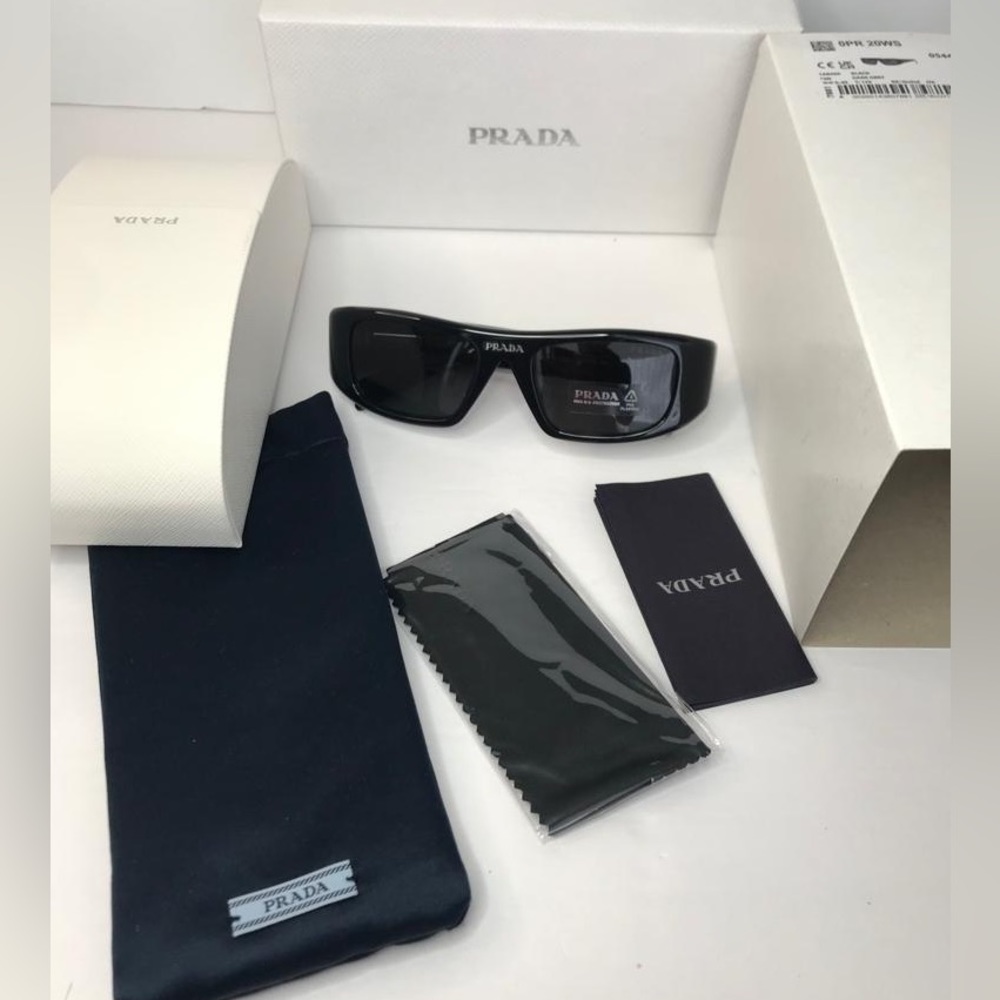 Authentic PRADA PR 20WS Black/dark Grey (1AB-5S0 - Picture 4 of 13